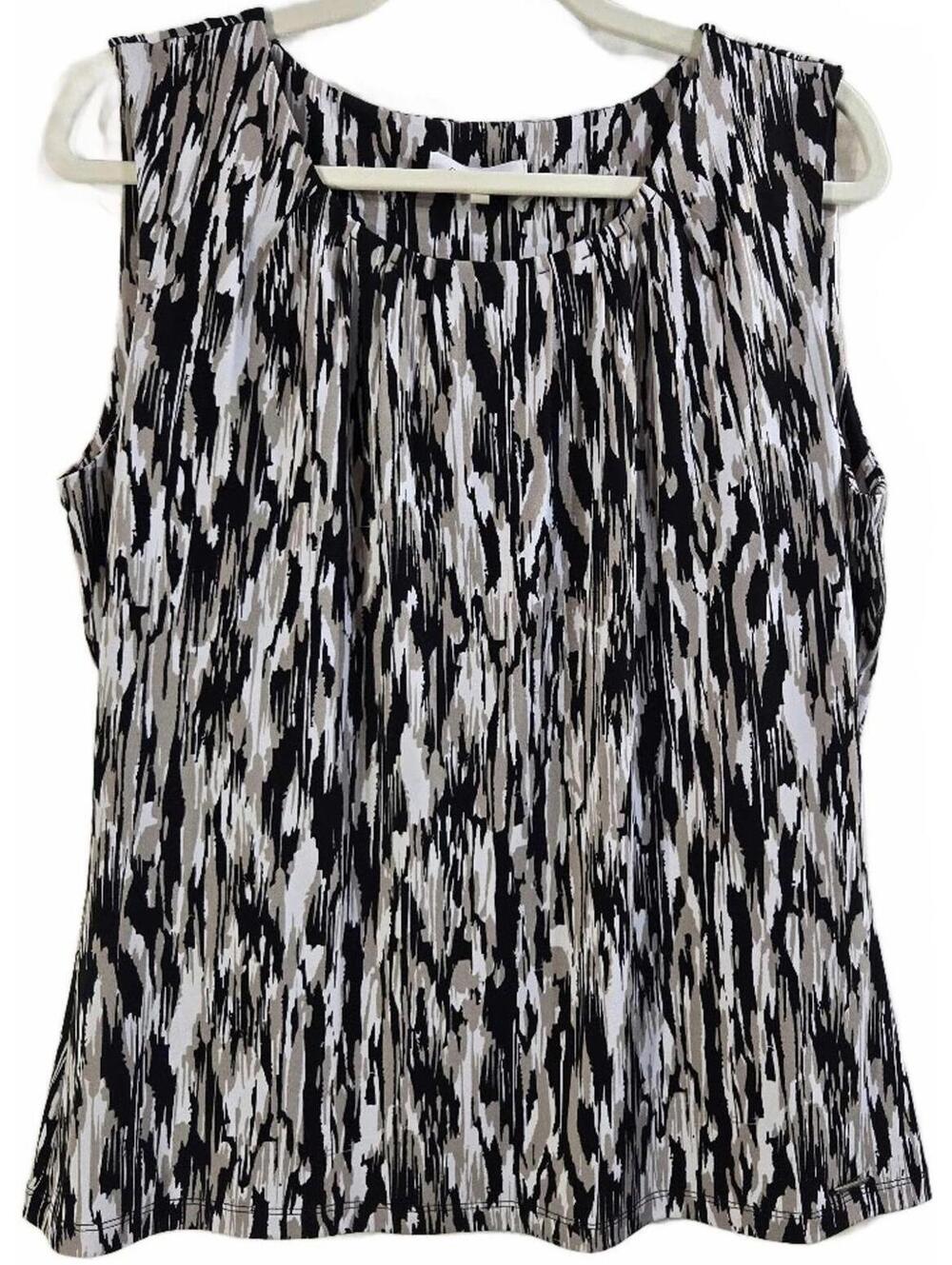 Calvin Klein Sleeveless Patterned Top XL